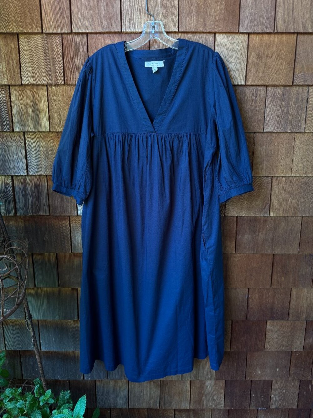 Seasalt Cornwall Navy Blue Earth Organic Cotton Caftan in Women's 14